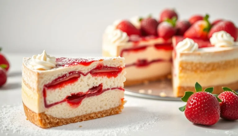 Strawberry Cheesecake Cake
