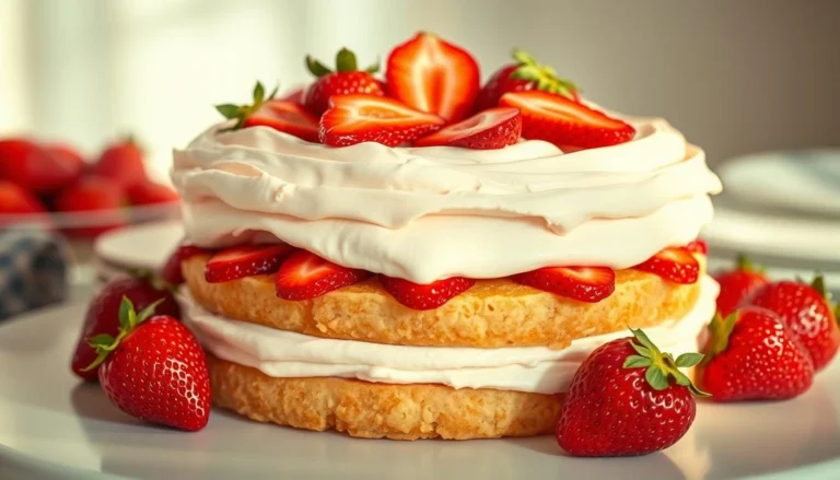 strawberry vanilla cake