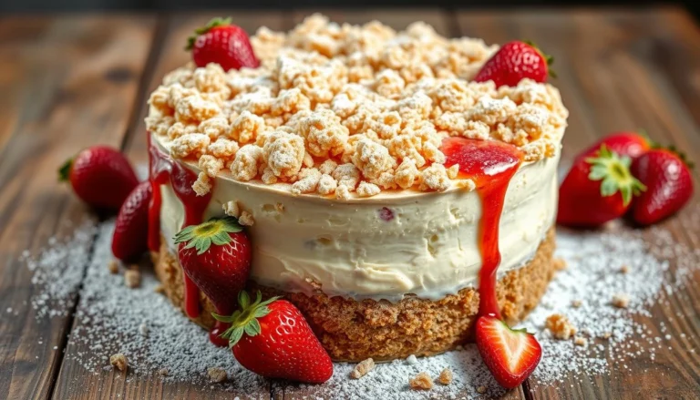 strawberry crunch cake recipe