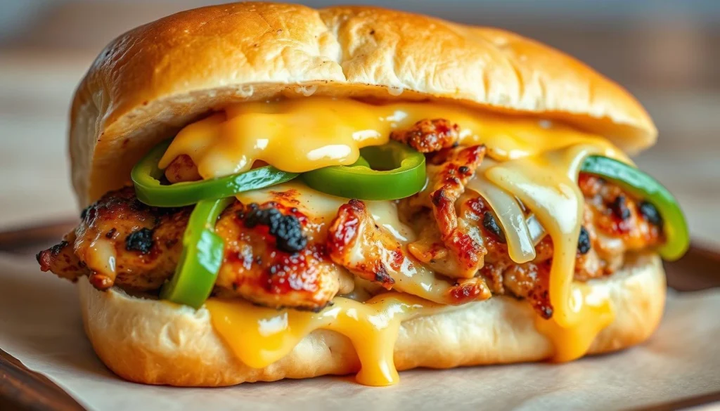 chicken steak and cheese