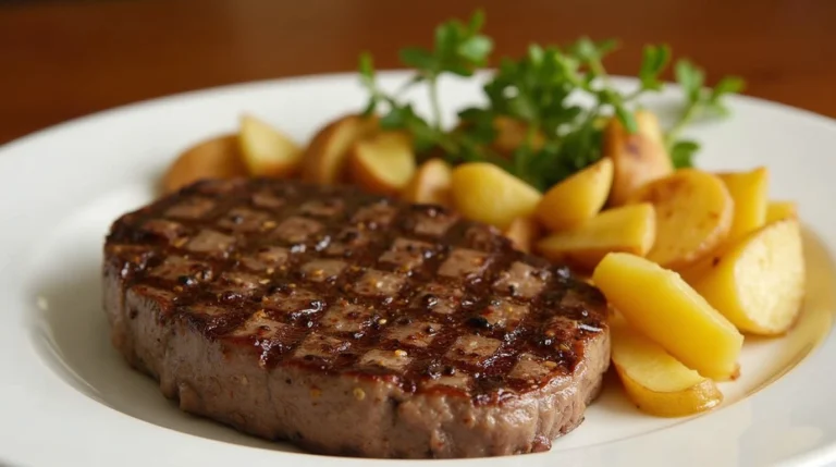 steak and potatoes